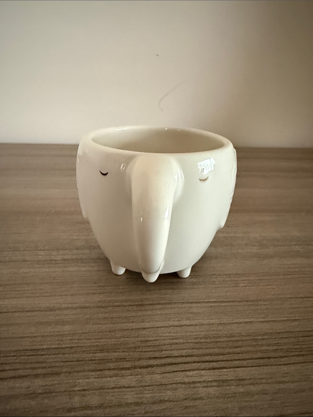 White Ceramic Elephant Mug
